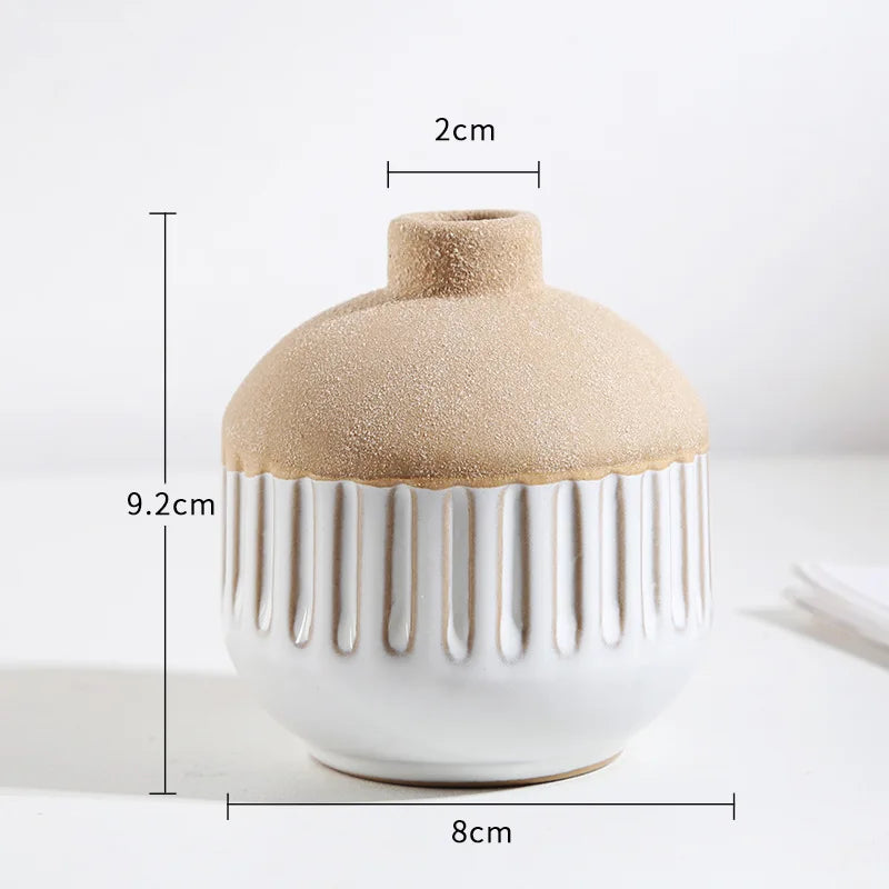 Petit vase en céramique, format mini pour bureau - Nesty (vue 13)