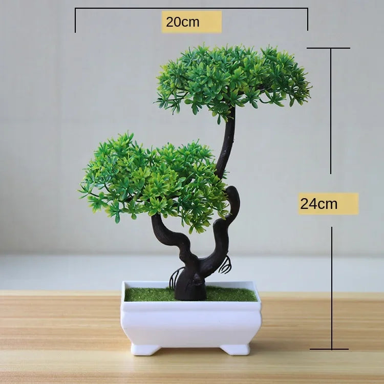 Bonsaï artificiel en pot Nesty - Petit arbre pour maison et jardin (vue 10)