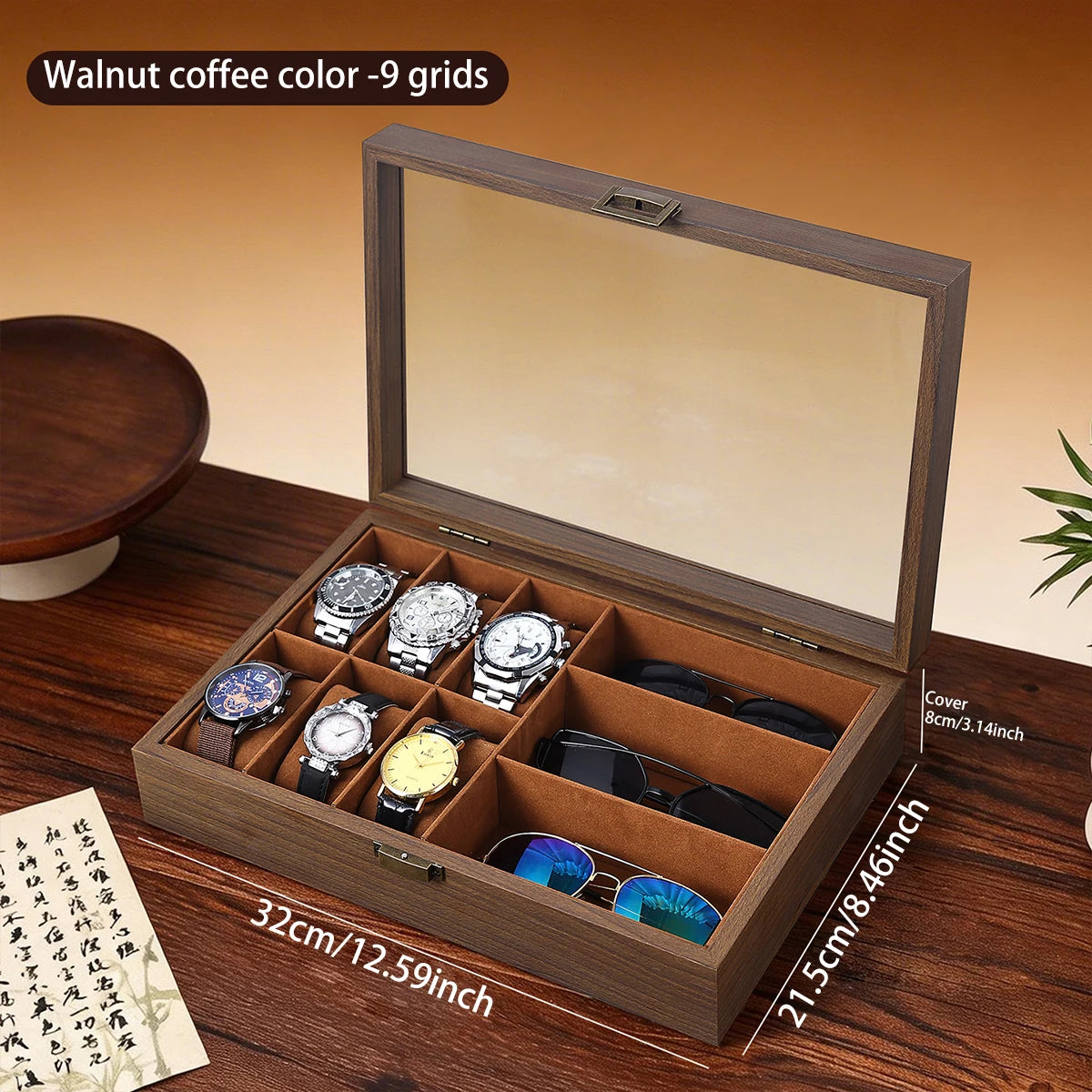 Écrin à montres en bois et velours (vue 10) - Nesty