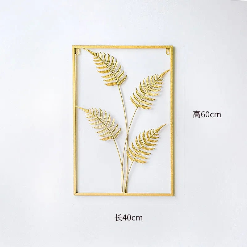 Pendentif mural en fer forgé — motif végétal - Nesty