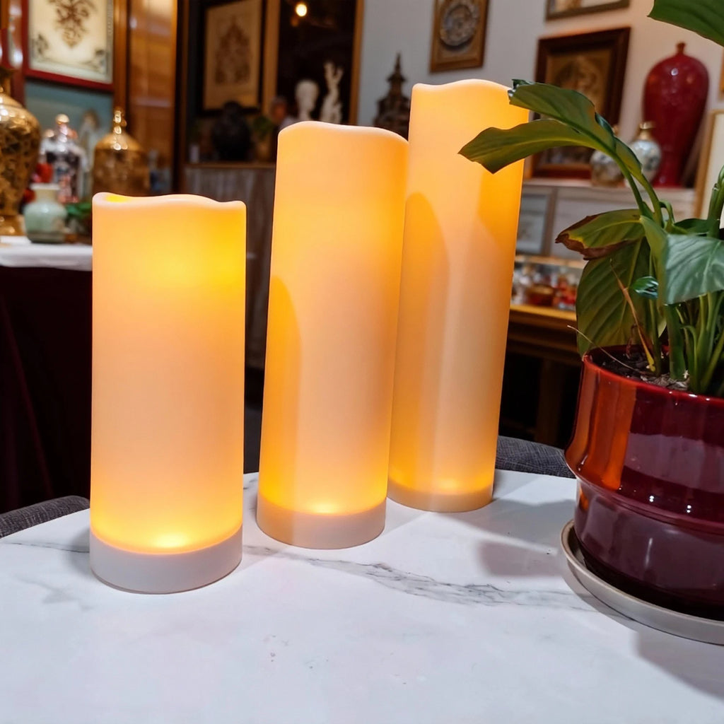 Bougies LED pilier vacillantes Nesty - Télécommande, intérieur et extérieur (vue 5)