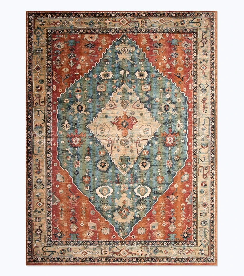 Tapis à motif géométrique rétro pour salon - Nesty (vue 9)