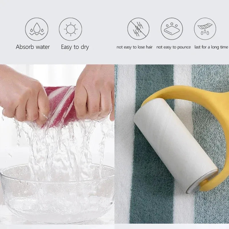 Duo de serviettes de bain épaisses — 700 g/m², lui & elle - Nesty (vue 3)