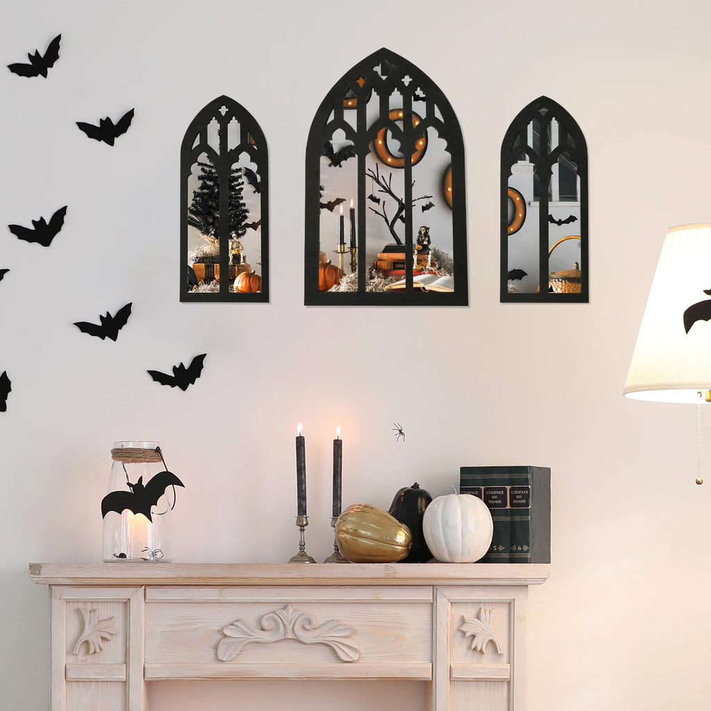 Set de miroirs muraux cintrés — vitraux décoratifs (vue 5) - Nesty