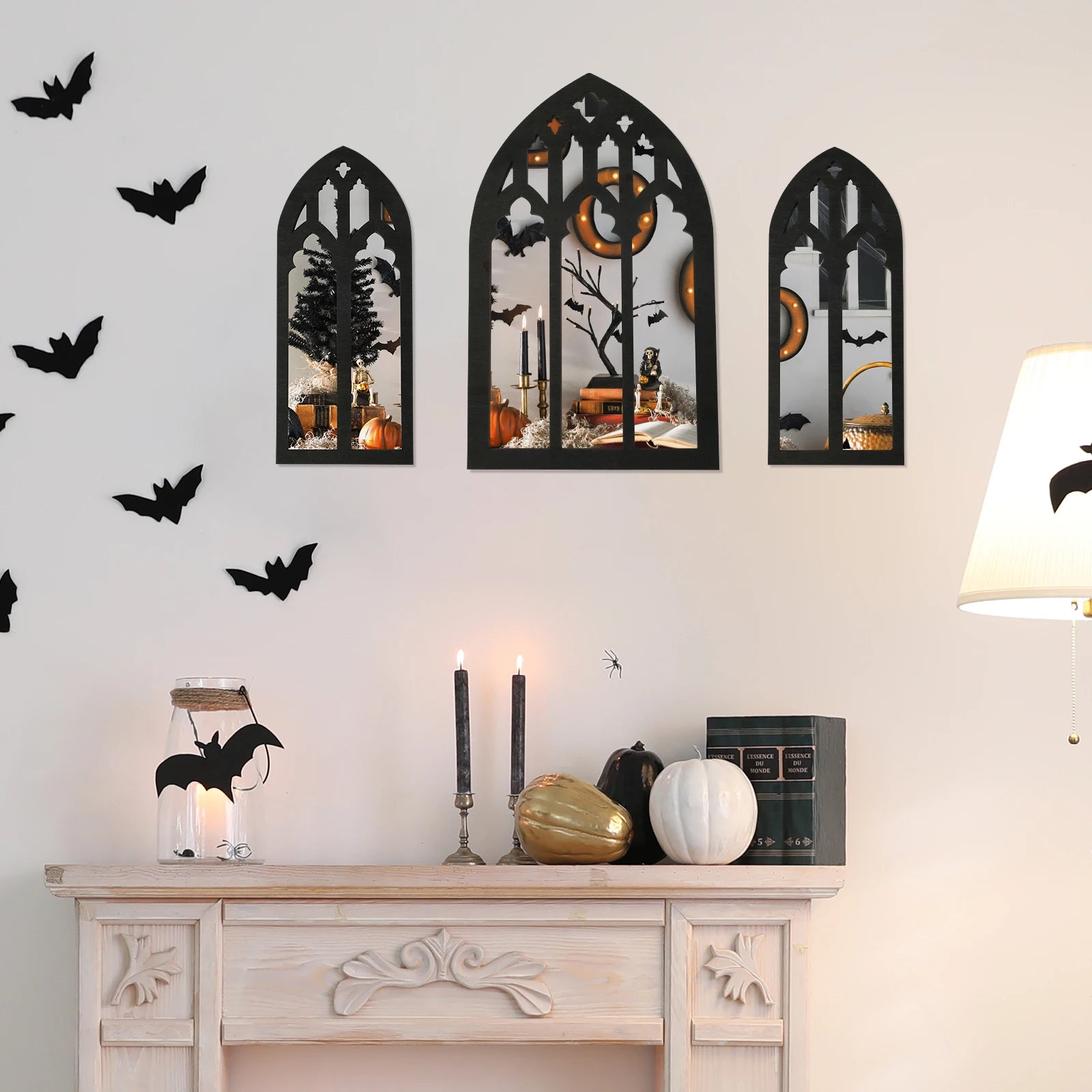 Set de miroirs muraux cintrés — vitraux décoratifs (vue 5) - Nesty