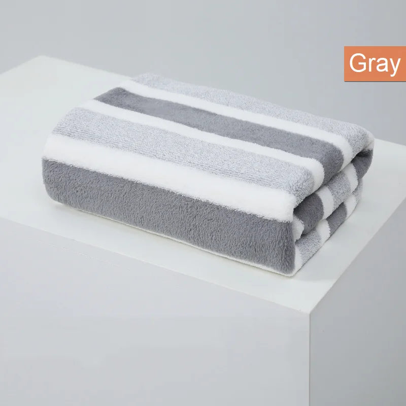 Serviette de bain épaisse en coton polyester — douce et absorbante - Nesty (vue 8)