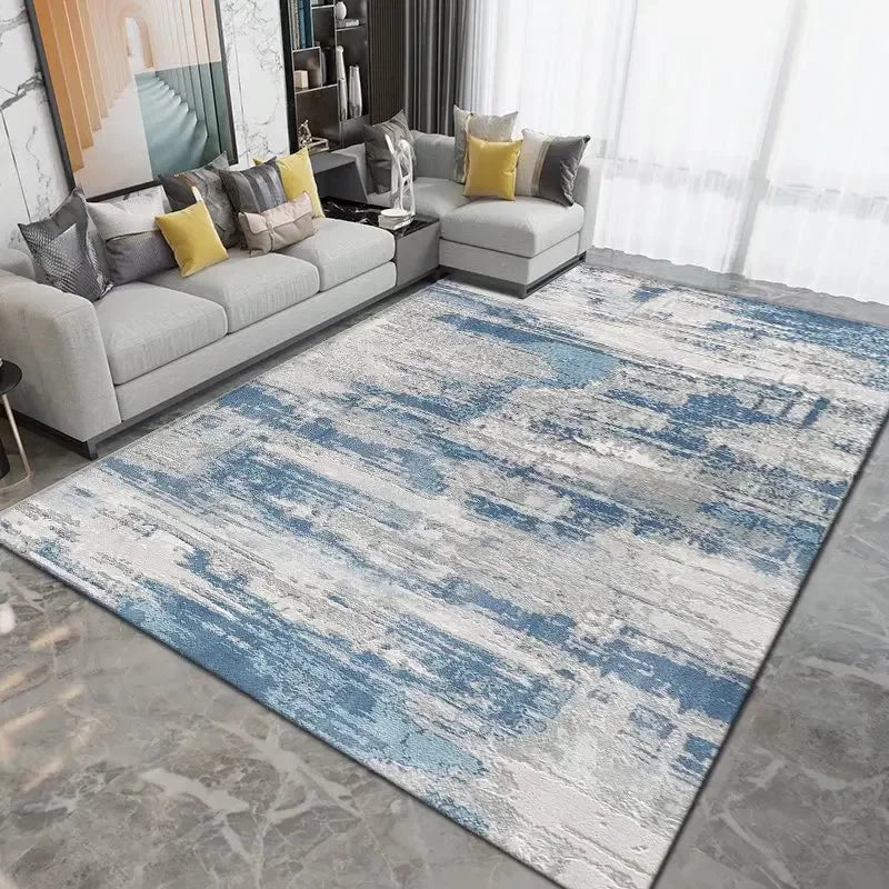 Tapis à motif géométrique sans peluches pour salon Nesty (vue 9)