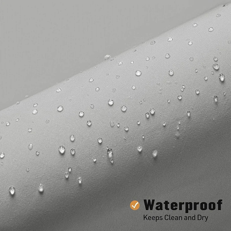 Rideau de douche vagues en PEVA imperméable, effet drapé ondulé - Nesty (vue 4)