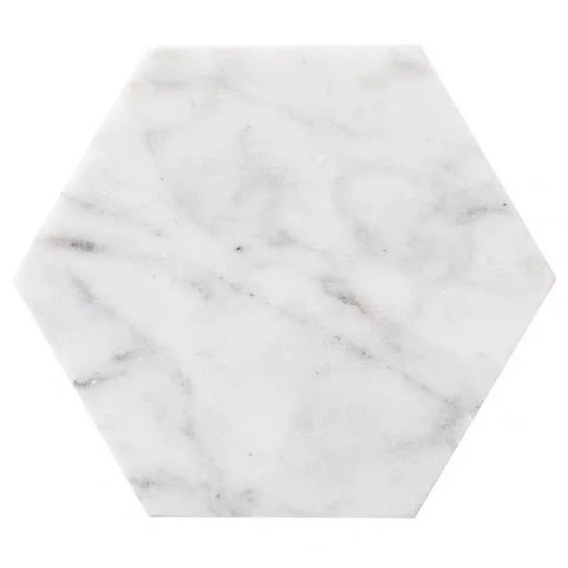 Dessous de verre scandinave en marbre naturel, anti-brûlure (vue 5) - Nesty