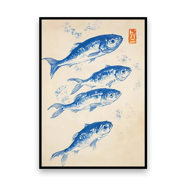 Toile imprimée grue japonaise — art mural vintage - Nesty (vue 30)