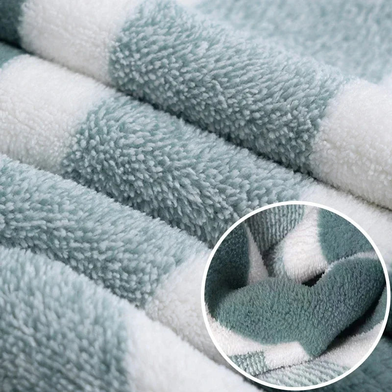 Duo de serviettes de bain — lui & elle, coton polyester - Nesty (vue 5)