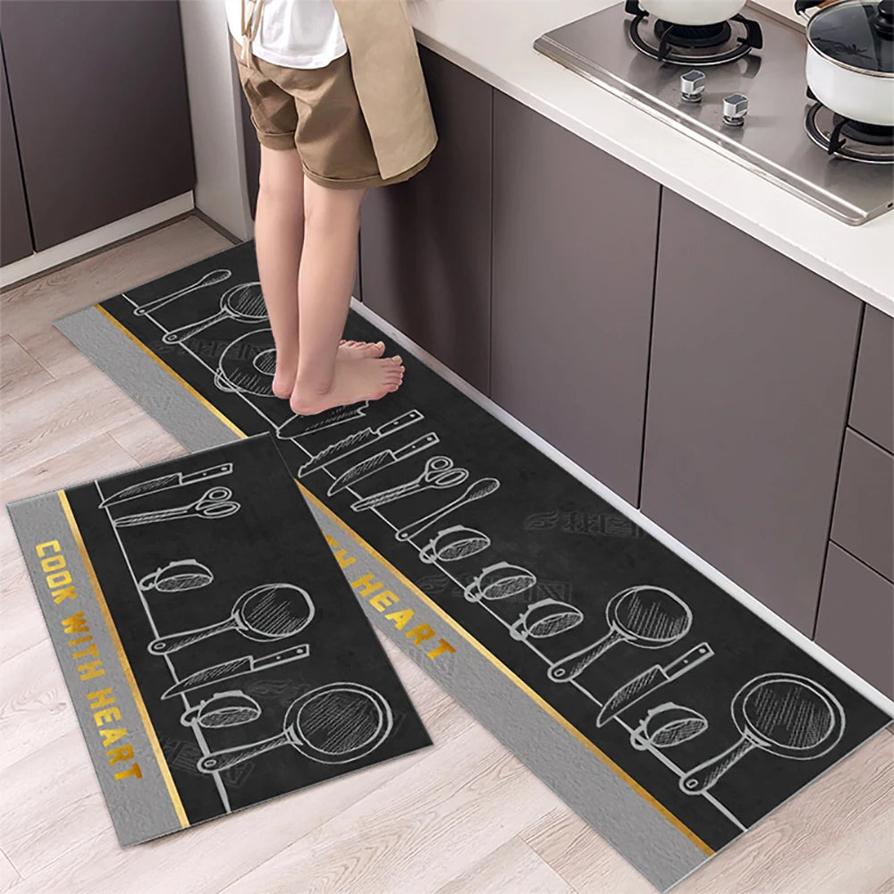 Tapis de chevet long en acrylique — uni et absorbant - Nesty (vue 3)