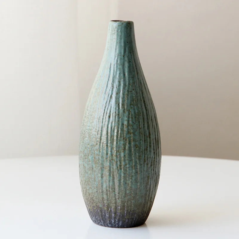 Vase en grès de style japonisant, décoration zen - Nesty (vue 9)