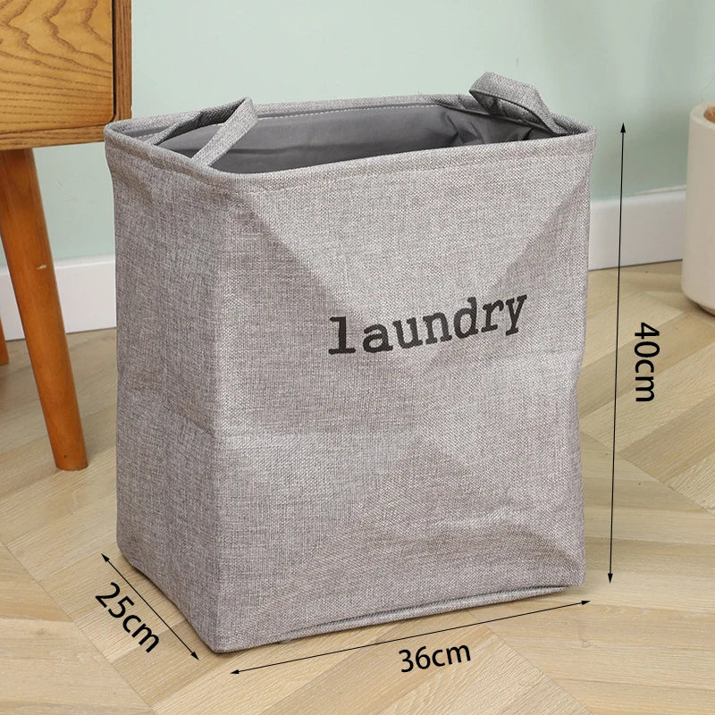 Panier à linge pliable en toile de jute - Nesty (vue 3)