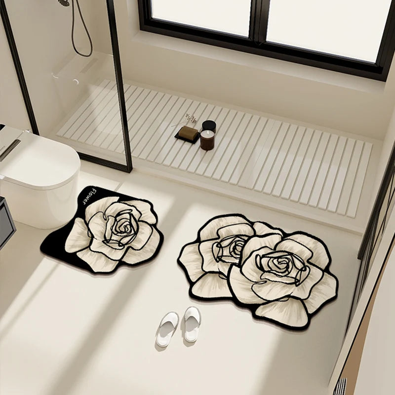 Set de tapis de salle de bain contour Nesty - Absorbant et antidérapant (vue 9)