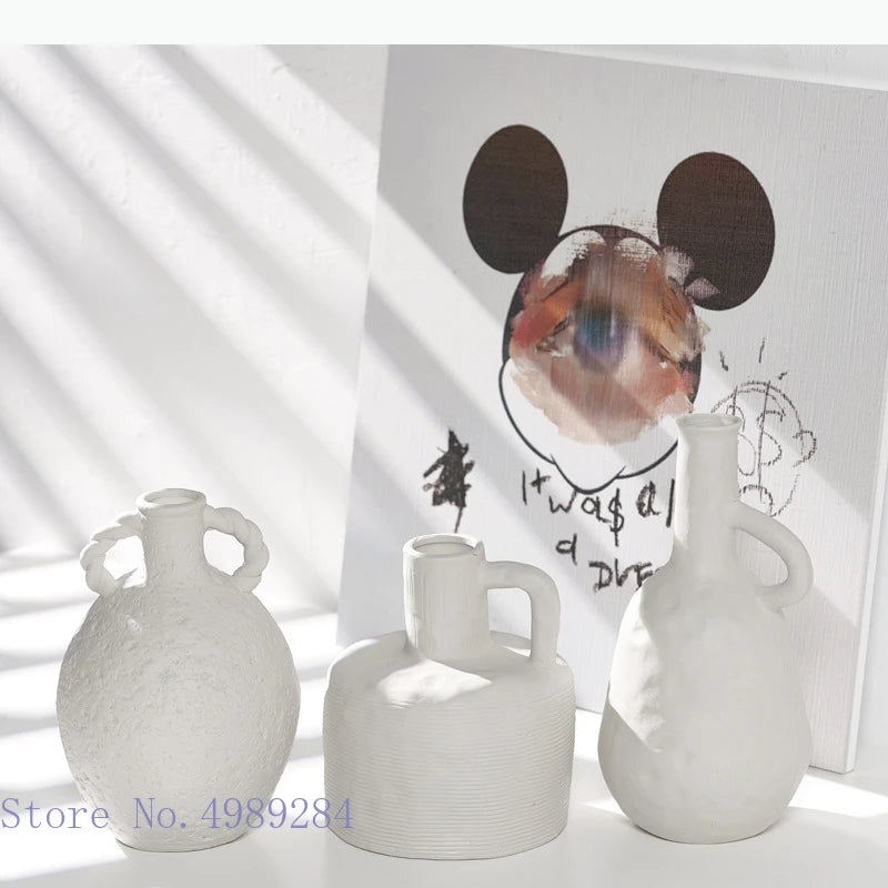 Vase en céramique avec anse, style traditionnel - Nesty (vue 1)