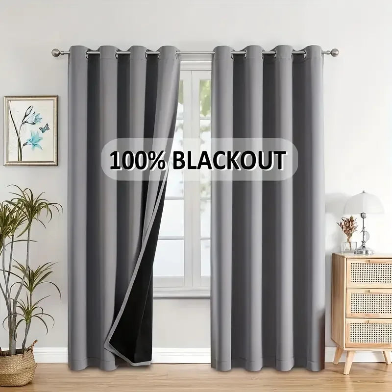 Rideaux occultants — lot de 2 pour chambre et salon - Nesty (vue 7)