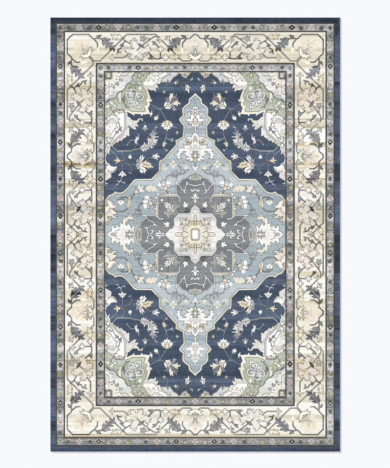 Tapis à motif géométrique rétro pour salon - Nesty (vue 7)
