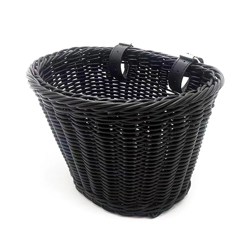 Panier de rangement tressé effet rotin, plastique multi-usages (vue 18) - Nesty