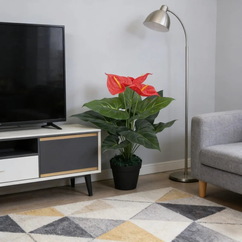 Plante artificielle décorative à fleurs, 45 cm avec éclairage - Nesty (vue 3)