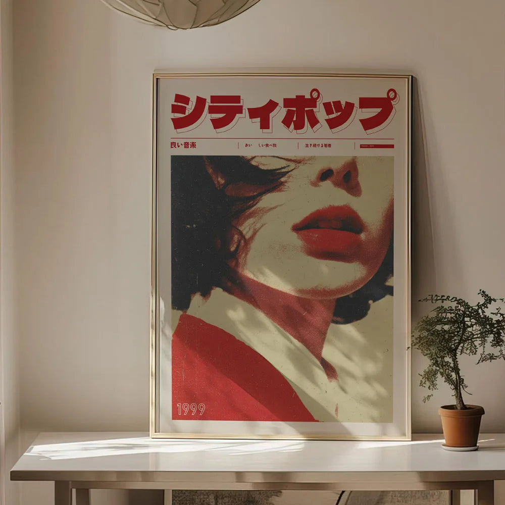 Toile murale illustrée — carpes koï et fleurs - Nesty (vue 15)
