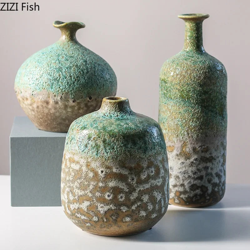 Vase en céramique façonné à la main, couleurs peintes - Nesty (vue 1)