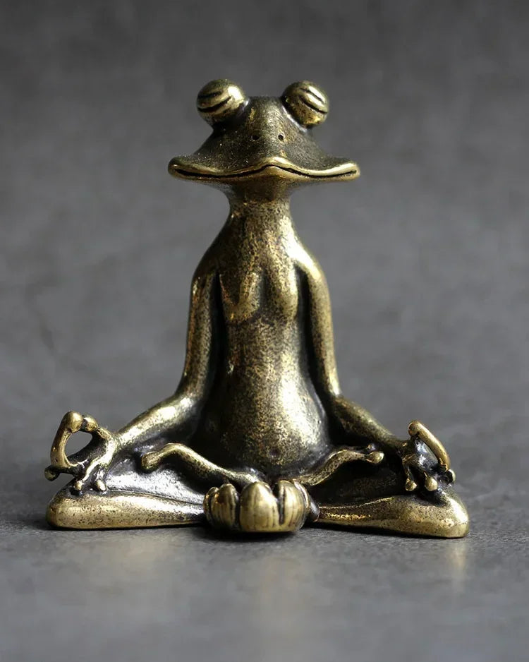 Grenouille zen en bronze Nesty - Porte-encens pour cérémonie du thé (vue 6)