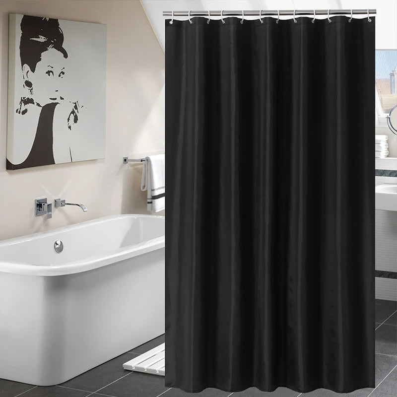 Rideau de douche épaissi avec ourlet lesté — cloison salle de bain - Nesty (vue 7)