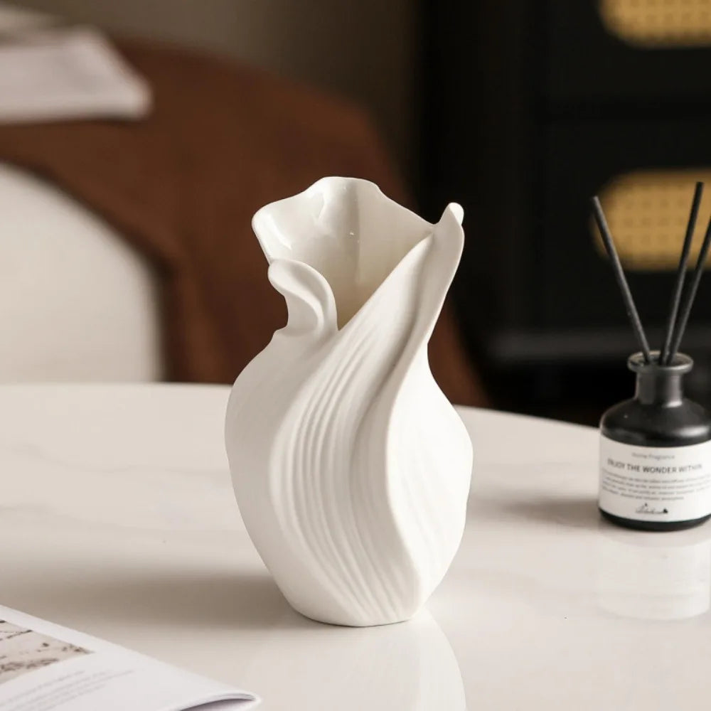 Vase en porcelaine à motif rotatif - Nesty (vue 3)