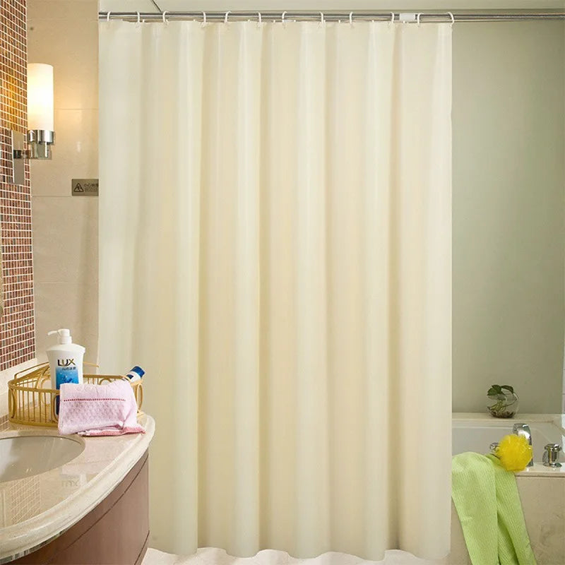 Rideau de douche vagues en PEVA imperméable, effet drapé ondulé - Nesty (vue 6)