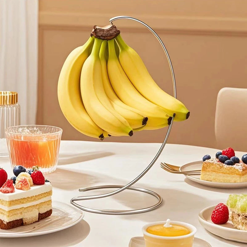 Support à bananes suspendu en inox, gain de place cuisine - Nesty (vue 1)