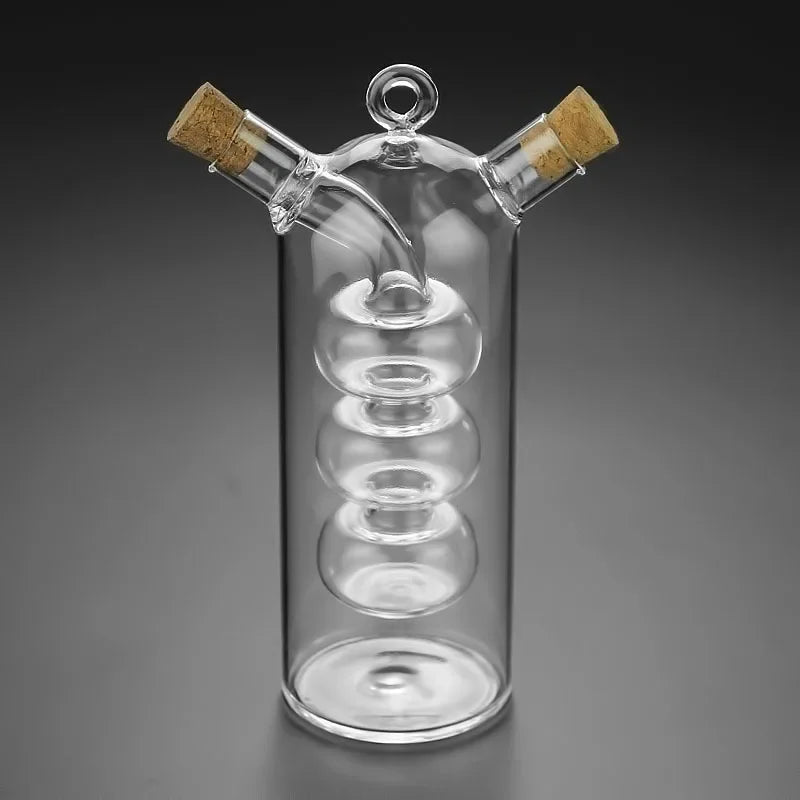 Flacon à sauce double compartiment en verre (vue 6) - Nesty