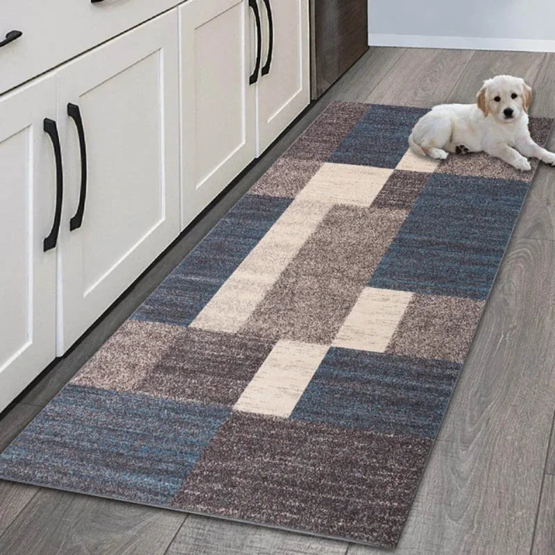 Tapis de cuisine à motif géométrique sobre (vue 8) - Nesty