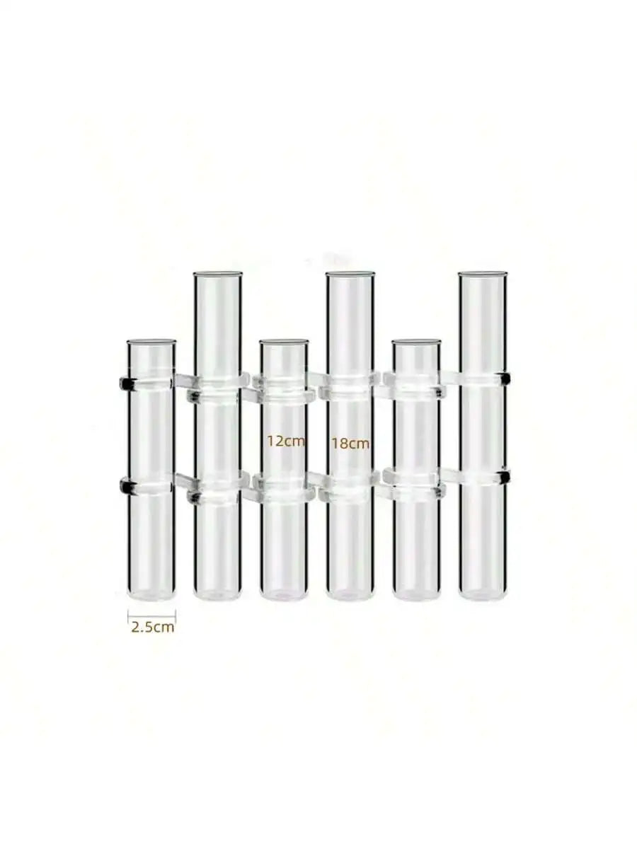 Vase suspendu en verre pour bouturage, lot de tubes transparents (vue 6) - Nesty
