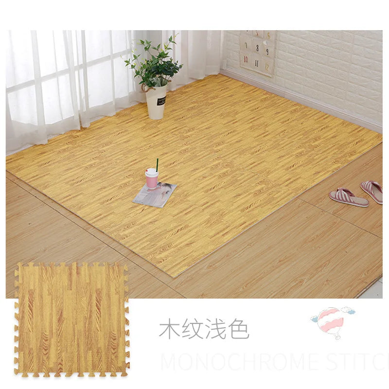 Tapis puzzle imitation bois — dalles à assembler (vue 10) - Nesty