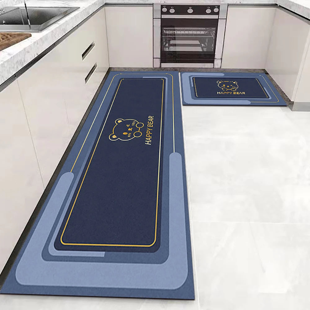 Tapis de chevet long en acrylique — uni et absorbant - Nesty (vue 2)