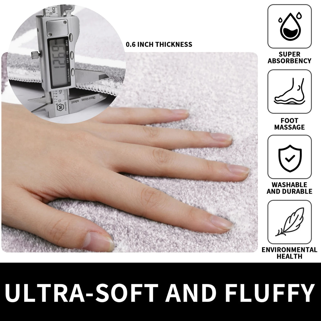 Tapis de bain en mousse à mémoire de forme — coton, très absorbant - Nesty (vue 20)