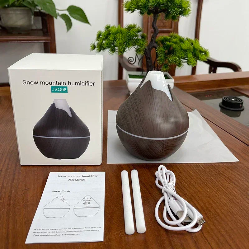 Diffuseur d'huiles essentielles en bois Nesty - 350 ml avec télécommande (vue 8)