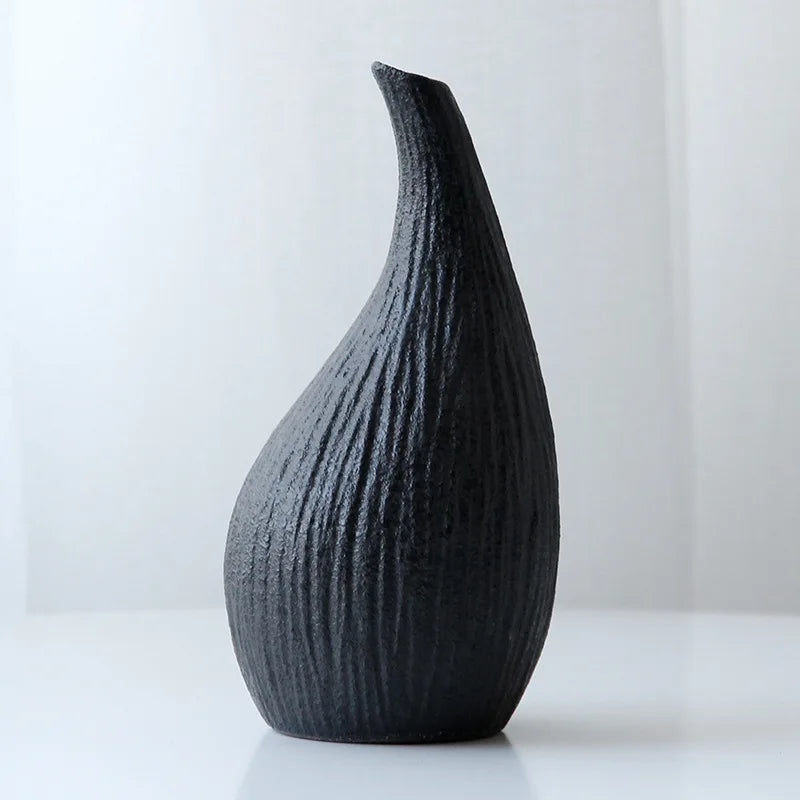 Vase en grès de style japonisant, décoration zen - Nesty (vue 17)