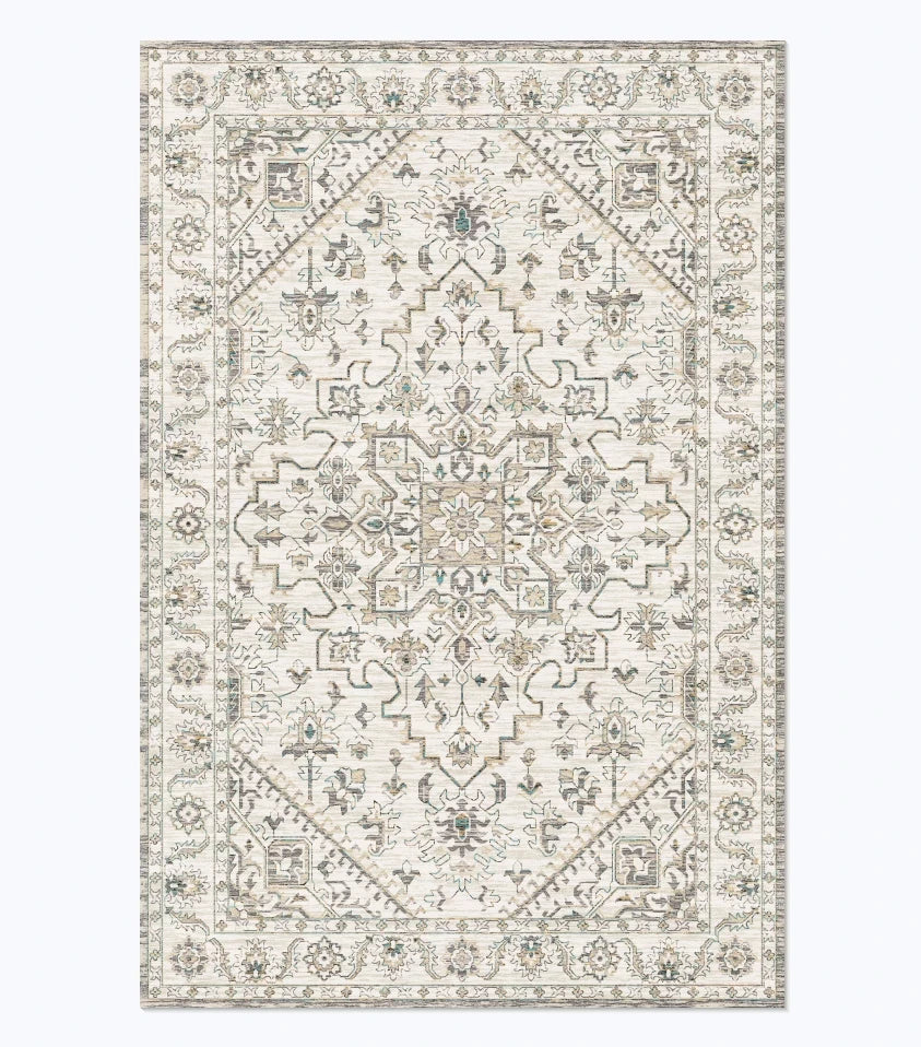 Tapis à motif géométrique rétro pour salon - Nesty (vue 4)