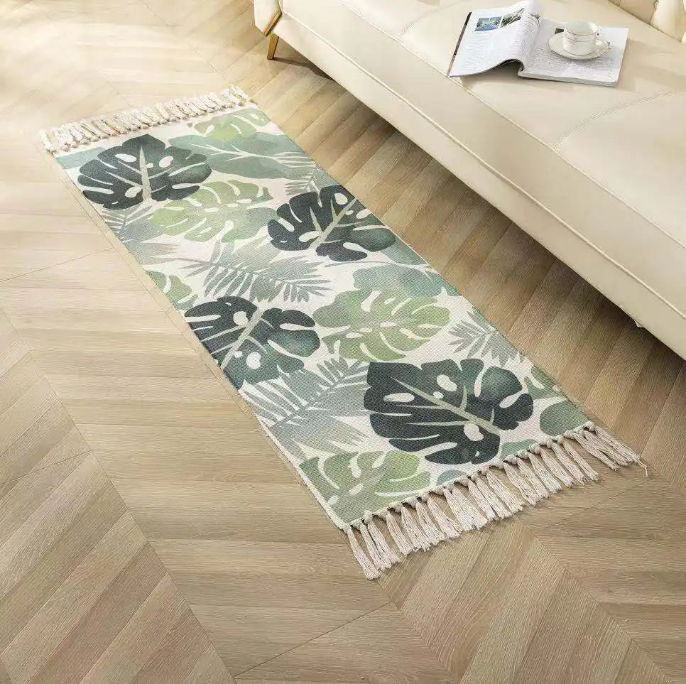 Tapis en coton et lin tissé main — motif berbère - Nesty (vue 16)