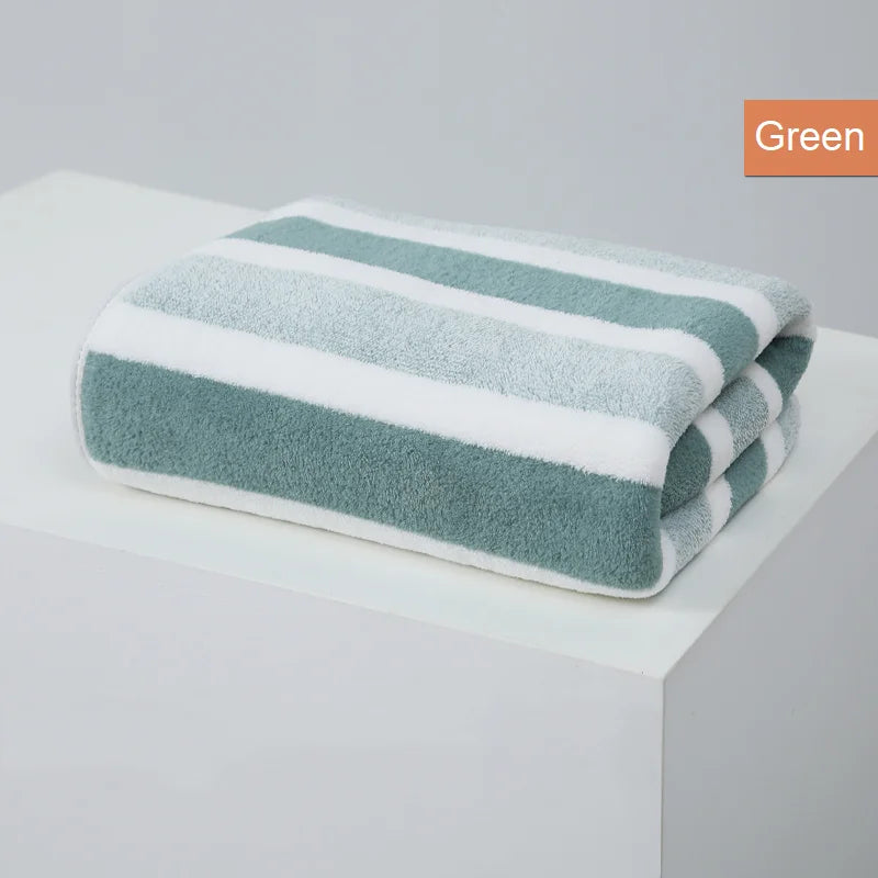Serviette de bain épaisse en coton polyester — douce et absorbante - Nesty (vue 10)