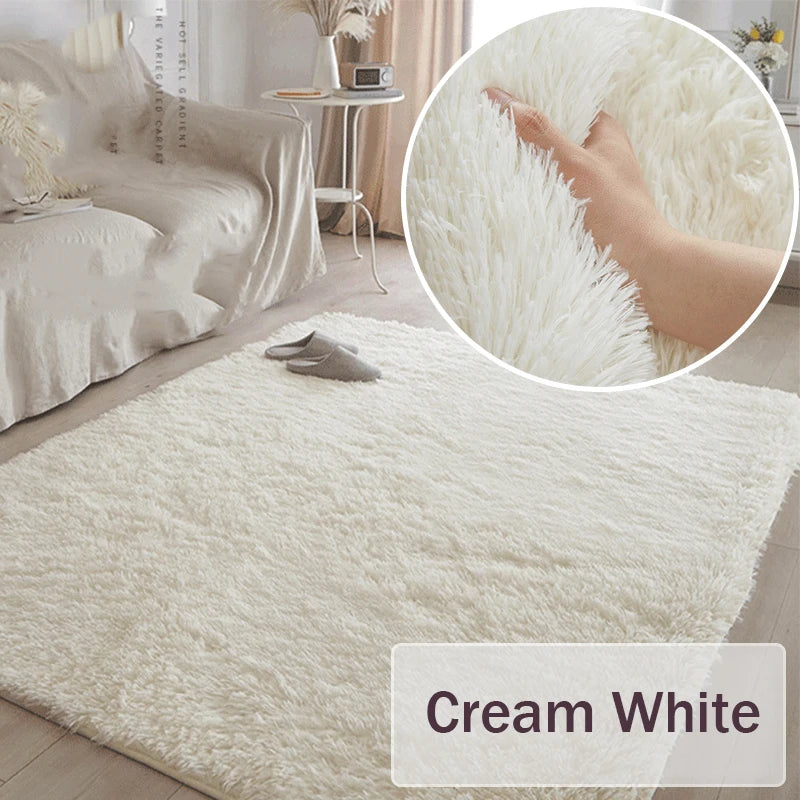 Grand tapis moelleux blanc pour salon et chambre Nesty (vue 19)