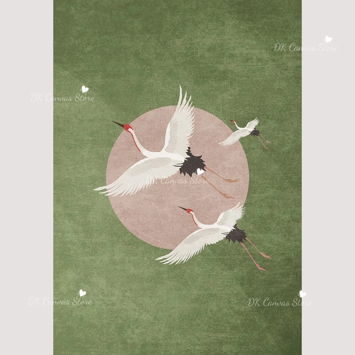 Toile imprimée grue japonaise — art mural vintage - Nesty (vue 33)