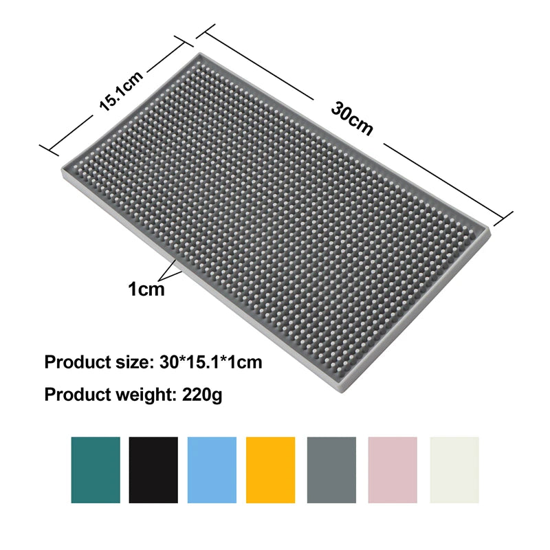 Tapis de bar en silicone épais, anti-éclaboussures (vue 9) - Nesty
