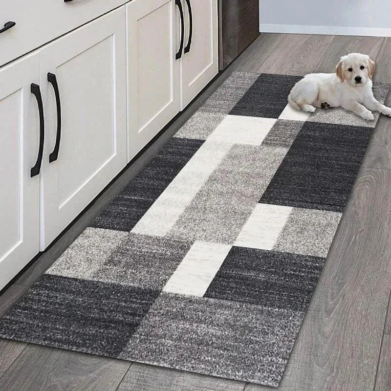 Tapis de cuisine à motif géométrique sobre (vue 9) - Nesty