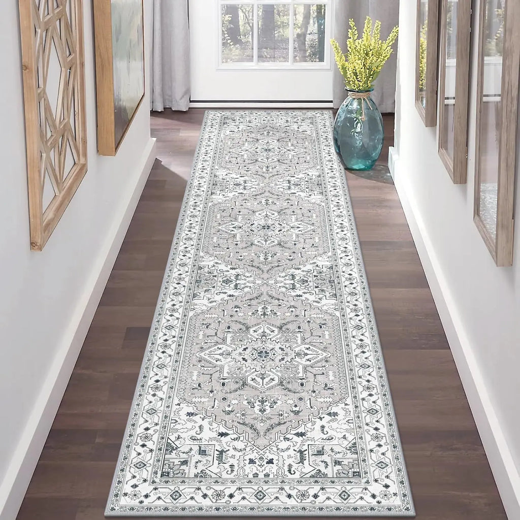 Tapis de couloir style persan Nesty - Chemin de couloir antidérapant (vue 8)