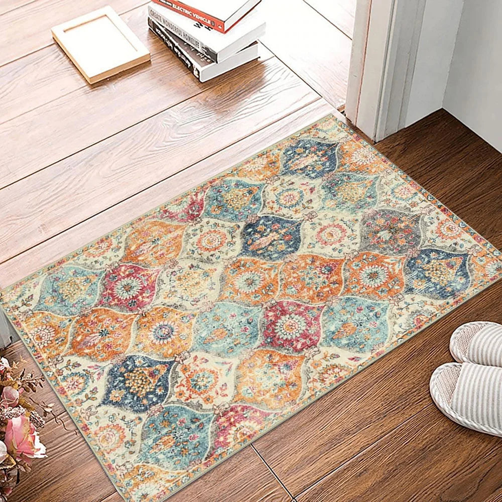 Tapis à motif oriental Nesty - Velours doux et lavable (vue 13)