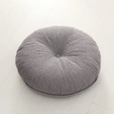 Grand coussin de méditation zafu en lin — pour banquette ou yoga - Nesty (vue 14)