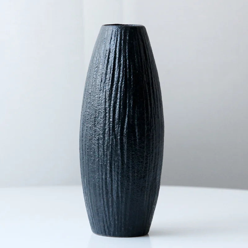 Vase en grès de style japonisant, décoration zen - Nesty (vue 6)